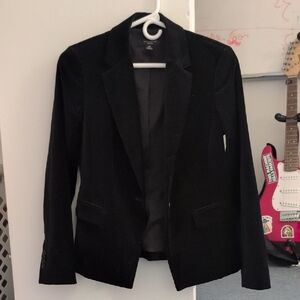 Ann Taylor Classic Black Velvet Blazer
